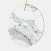 Modernes schwarz-graues Marmormuster Keramik Ornament (Links)