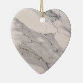 Modernes, schwarz-graues Marmormuster Keramik Ornament (Rechts)