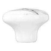 Modernes schwarz-graues Marmormuster Keramikknauf (Seitenansicht)