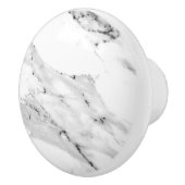 Modernes schwarz-graues Marmormuster Keramikknauf (Rechts)