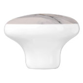 Modernes, schwarz-graues Marmormuster Keramikknauf (Seitenansicht)