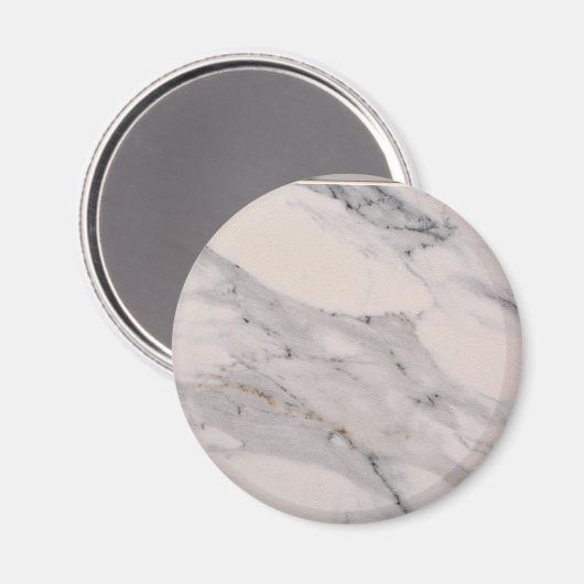 Modernes, schwarz-graues Marmormuster Magnet (Vorderseite/Rückseite)