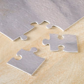 Modernes, schwarz-graues Marmormuster Puzzle (Seite)