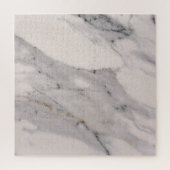 Modernes, schwarz-graues Marmormuster Puzzle (Vertikal)