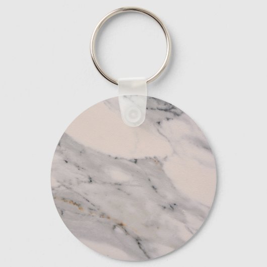 Modernes, schwarz-graues Marmormuster Schlüsselanhänger (Vorderseite)