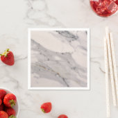 Modernes, schwarz-graues Marmormuster Serviette (Beispiel)