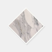 Modernes, schwarz-graues Marmormuster Serviette (Ecke)