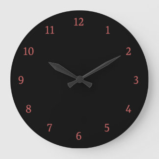 Modernes Schwarz Große Wanduhr