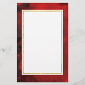 Modernes Schwarz & Rot Abstrakt - Dunkel geheimnis Briefpapier (Vorderseite)