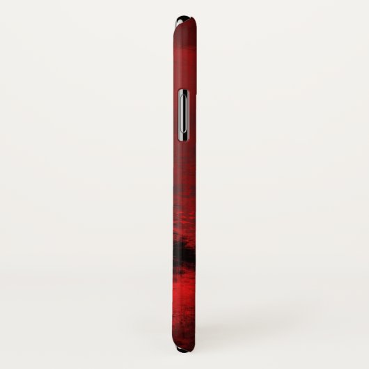 Modernes Schwarz & Rot Abstrakt - Dunkel geheimnis Case-Mate iPhone Hülle (Hinten/Rechts)