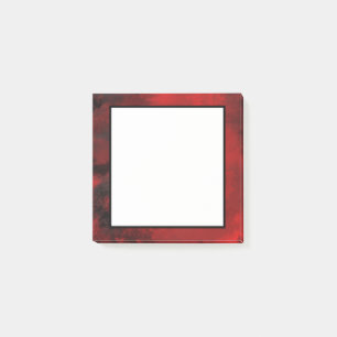 Modernes Schwarz & Rot Abstrakt - Dunkel geheimnis Post-it Klebezettel