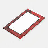 Modernes Schwarz & Rot Abstrakt - Dunkel geheimnis Post-it Klebezettel (angewinkelt)