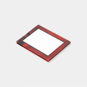 Modernes Schwarz & Rot Abstrakt - Dunkel geheimnis Post-it Klebezettel (angewinkelt)