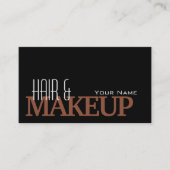 Modernes Schwarz-Rot-Brown einfach und Beruflich Visitenkarte (Vorderseite)