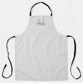 Modernes Schwarz-Script mit solider Farbschablone Schürze (Vorderseite)
