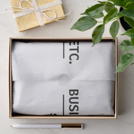 Modernes Schwarz Seidenpapier (Geschenk)