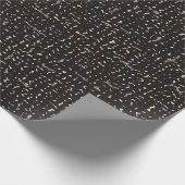 Modernes Schwarz-Silber-Komposition-Buchmuster Geschenkpapier (Ecke)