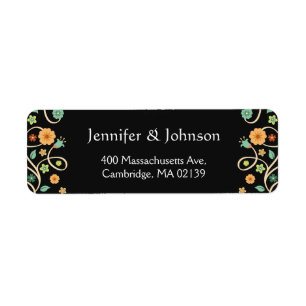 Modernes Schwarz Swirl floral Stilvolles UAWG