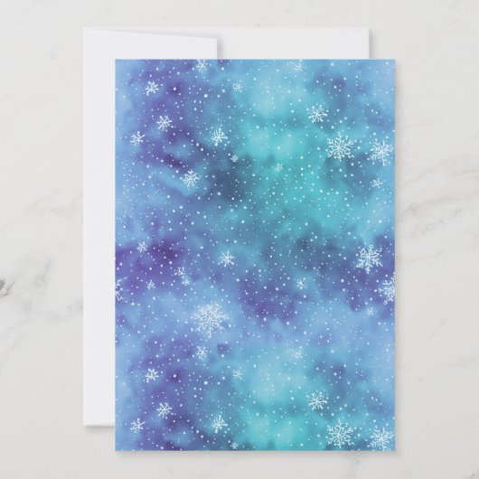 Modernes Schwarz und Blau frohe Weihnachtsbaum Par Einladung (Rückseite)