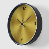 Modernes Schwarz und Gold Uhr (Winkel)