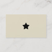 Modernes Schwarz und Tan Visitenkarte (Rückseite)