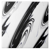 Modernes Schwarz und Weiß Fliese (Vorderseite)