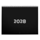 Modernes Schwarz und Weiß Kalender (Titelbild)
