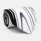 Modernes Schwarz und Weiß Krawatte (Gerollt)