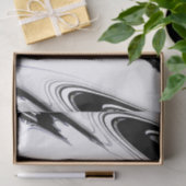Modernes Schwarz und Weiß Seidenpapier (Geschenk)