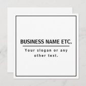 Modernes Schwarz/Weiß (Vorne/Hinten)