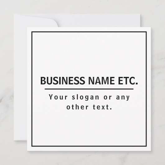 Modernes Schwarz/Weiß (Vorderseite)