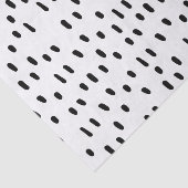 Modernes Schwarz/Weiß Abstrakt Dot Pattern Trendse Seidenpapier (Ausschnitt)