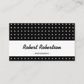 Modernes Schwarz-Weiß-Beruflich Visitenkarte (Vorderseite)