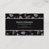 Modernes Schwarz-Weiß-Beruflich Visitenkarte (Vorderseite)