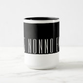 Modernes Schwarz & Weiß Best NONNO jemals Tasse (Zentrum)