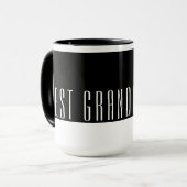 Modernes Schwarz & Weiß Bestes GRANDAD für Reisen Tasse (Vorderseite Links)