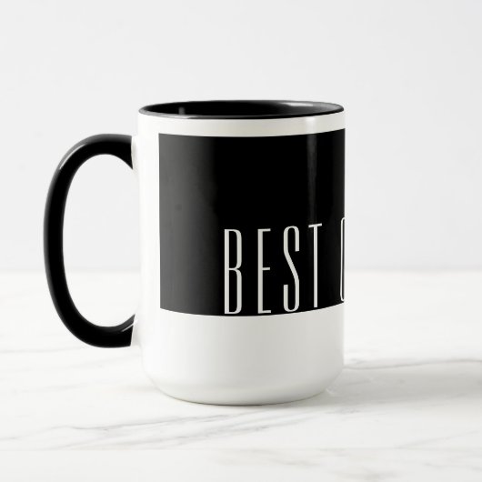 Modernes Schwarz/Weiß Bestes OPA je Tasse (Links)