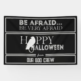 Modernes Schwarz-Weiß-Chic-Halloween-Party Banner