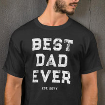 Modernes Schwarz-Weiß Cooler Best Dad Ever Est