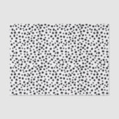 Modernes Schwarz-Weiß-Dalmatiner-Muster Seidenpapier (Vorderseite)