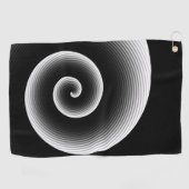 Modernes Schwarz-Weiß-Design Golfhandtuch (Horizontal)