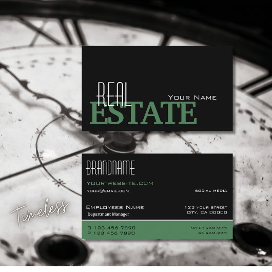 Modernes Schwarz-Weiß einfach und Beruflich Visitenkarte