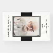 Modernes Schwarz-Weiß-Foto Banner (Horizontal)