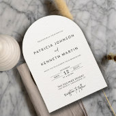 Modernes Schwarz-Weiß-Foto Einladung