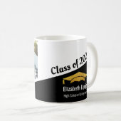 Modernes Schwarz-Weiß-Foto Kaffeetasse (VorderseiteRechts)