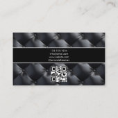 Modernes Schwarz-Weiß-Foto Real Anwesen Agent Visitenkarte (Rückseite)