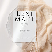 Modernes Schwarz-Weiß-Foto Save the Date