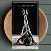 Modernes Schwarz-Weiß-Foto Visitenkarte