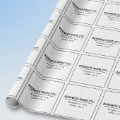 Modernes Schwarz/Weiß Geschenkpapier