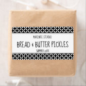 Modernes Schwarz-Weiß-Konservenlabel (Insitu)